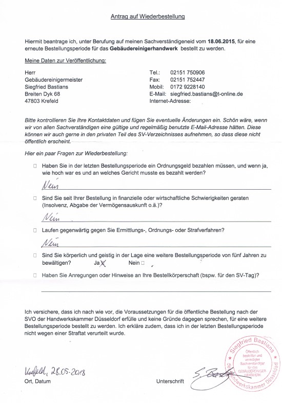 Gebauedereinigung Siegfried Bastians Zertifikate 18